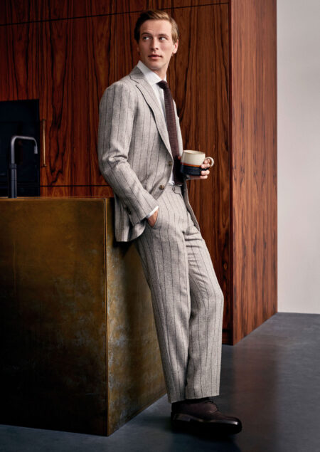 Stripped Classic Grey Suit