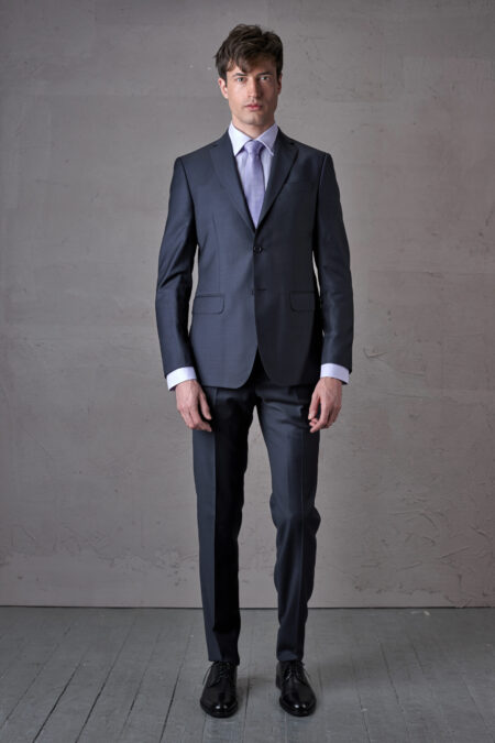 Luxe Two Piece Black Solid Formal Suit - Jetz