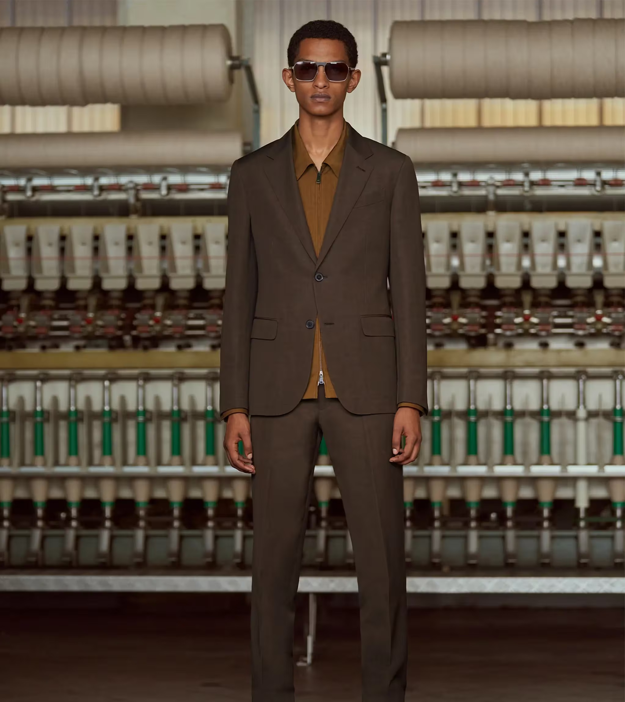 Brown is the new black suit