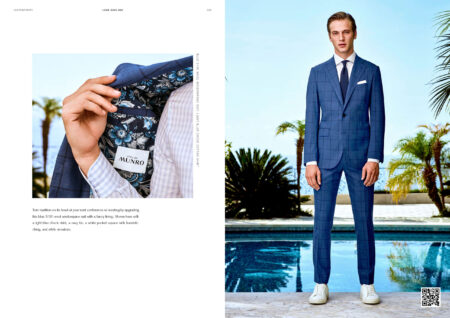Blue Window Pane Suit