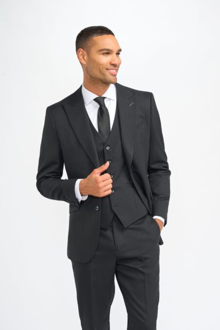 Roberto Black Three Piece Suit - Image 2